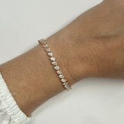 Bracelet diamants synthétiques poires 8.00 carats Irena